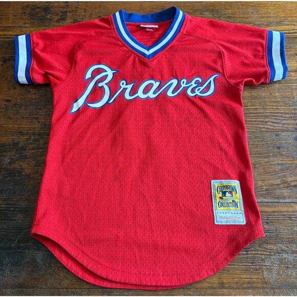 Mitchell And Ness Alanta Braves Murphy #3 MLB Jersey SIZE SMALL 36 - Picture 1 of 10
